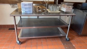 Stainless Steel Table with Undershelves