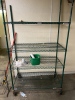 Green shelving unit on wheels - 2