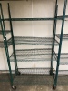 Green shelving unit on wheels - 2