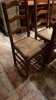 5 Tall Back Wooden Woven Chairs - 2