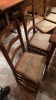 5 Tall Back Wooden Woven Chairs - 5