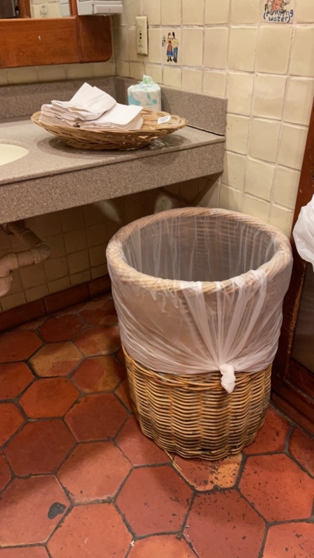 Woven Trash Can and Paper Towel Platter