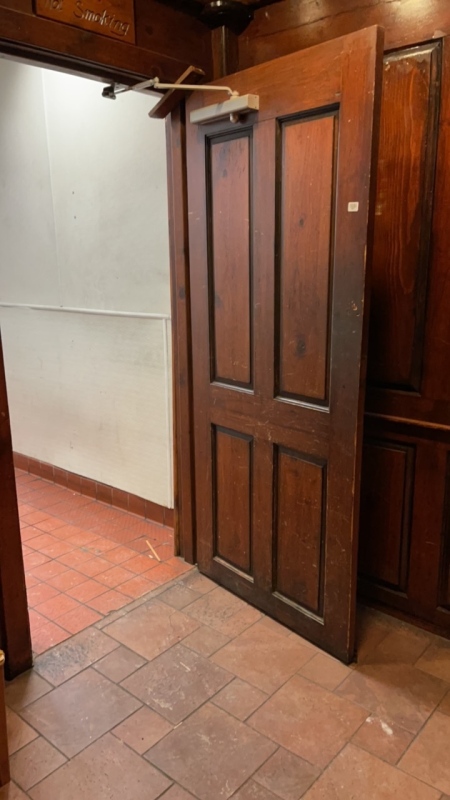 1 Wooden Swinging Door