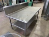 60” Stainless Steel Prep Table - 2