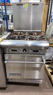 American Range Commercial Range with 4 Burners and 1 Oven