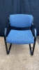 (2) Navy Blue Office Chairs - 2