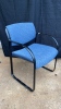 (2) Navy Blue Office Chairs - 3