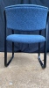 (2) Navy Blue Office Chairs - 4