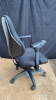 (4) Black Office Chairs on wheels - 7