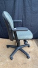 Grey Patterned Office Chair on wheels - 2