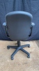 Grey Patterned Office Chair on wheels - 3