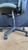 Grey Patterned Office Chair on wheels - 5