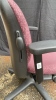 (7) Maroon Patterned Office Chairs on wheels - 9