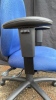 Navy Blue Office Chair on wheels - 7