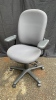(5) Grey Adjustable Office Chairs on wheels