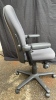 (10) Grey Adjustable Office Chairs on wheels - 4