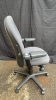 (1) Grey Adjustable Office Chair on wheels - 3