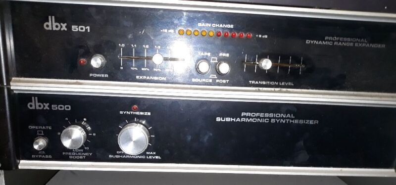 dbx 500 Professional Subharmonic Synthesizer AND dbx 501 Professional Dynamic Range Expander