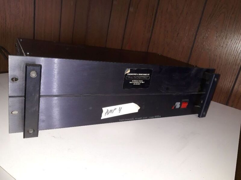 AB SYSTEMS Model 205a Two Channel Amplifier DJ Booth Audio Equipment