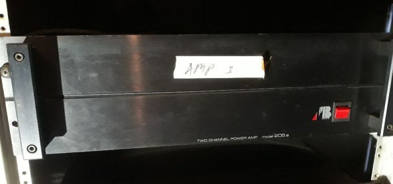 AB SYSTEMS Model 205a Two Channel Amplifier DJ Booth Audio Equipment