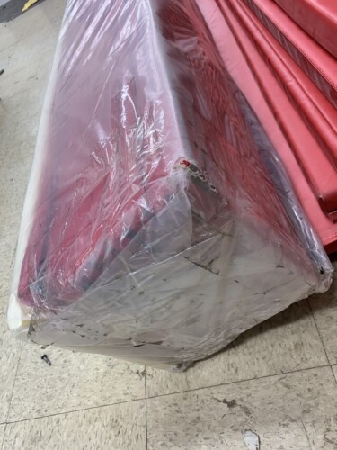 (3) 8ft x 1ft x 1in Pack of Red Floor Mats