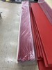 (3) 8ft x 1ft x 1in Pack of Red Floor Mats - 19