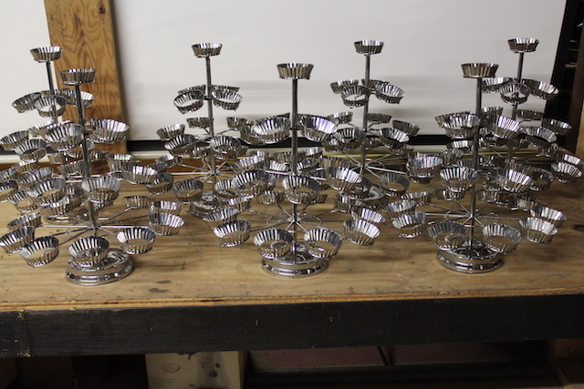 (7) Stainless Steel Cupcake Trees