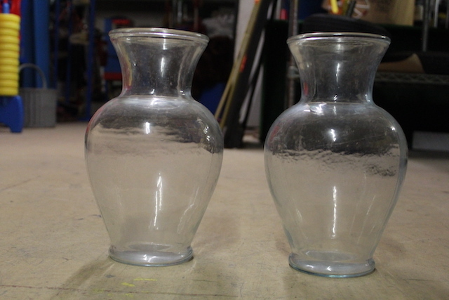 (12) 12" Glass Vases