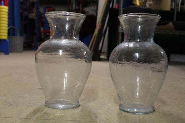 (13) 12" Glass Vases
