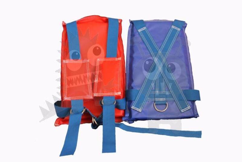 NEW Bungee Run Vest Adult Set Blue/Red