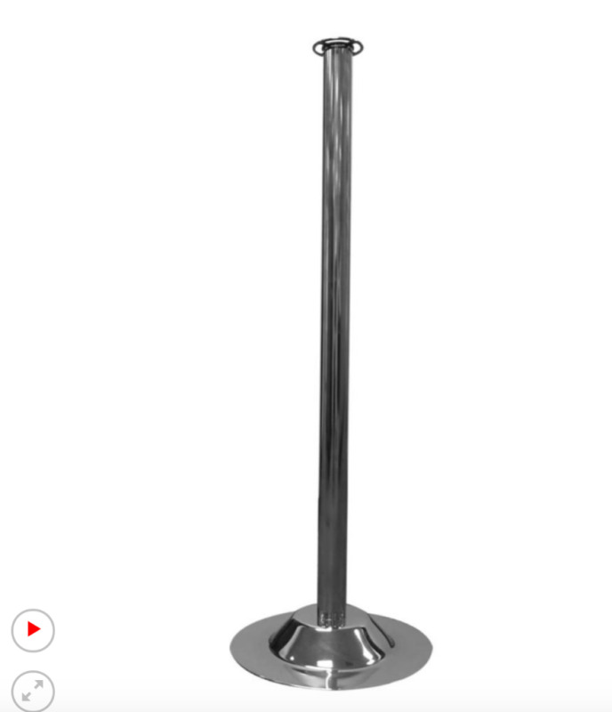 BRAND NEW!! Chrome Lobby Stanchion