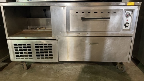 Stainless Steel Work Top Warming Oven on wheels