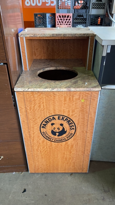 (2) Panda Express Trash Receptacle