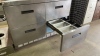 Refrigerated 4 Drawer Prep Station on wheels - 12