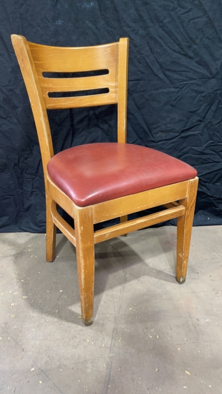 (5) Red/Orange Kitchen Table Chairs