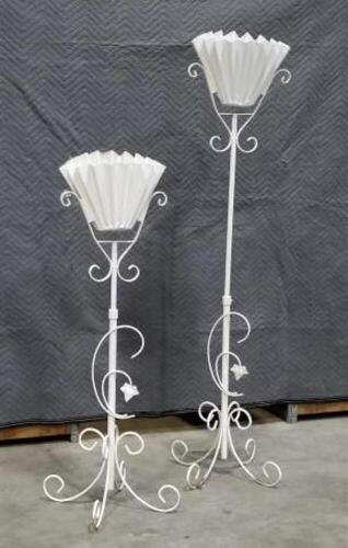 (2) Adjustable Flower Basket