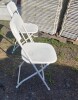 (50) White Folding Chairs - 2