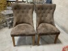 2 Brown Dining Room Chairs