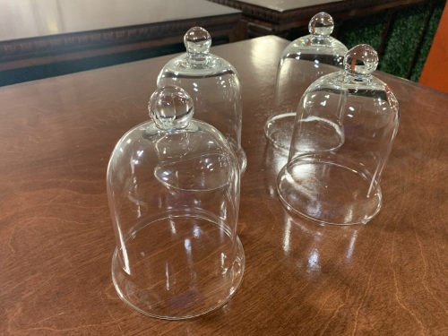 4 Glass Cloches