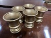 5 Gold Vases