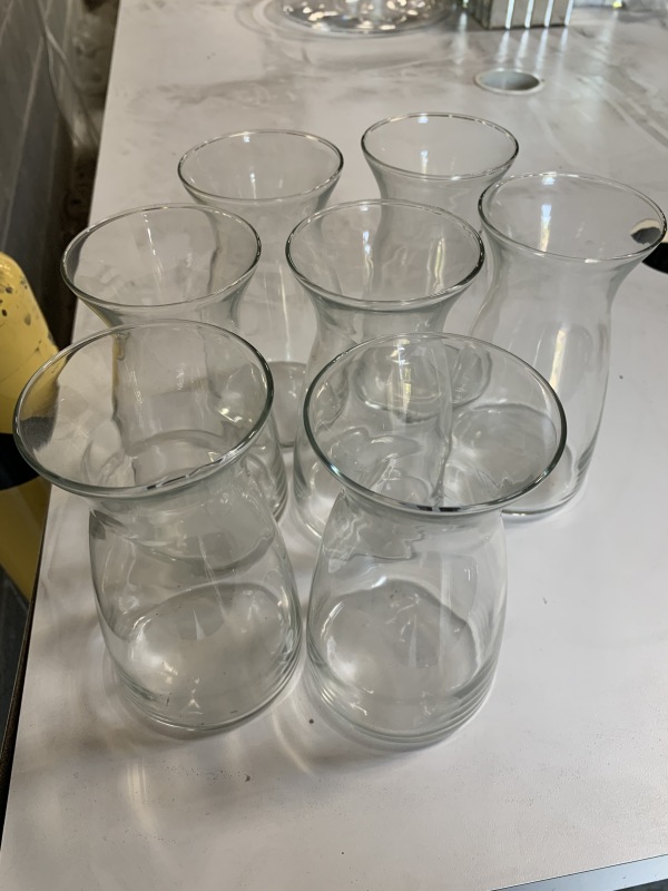 7 Glass Vases