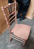 105 Brand New - Rose Gold Stackable Chiavari Ballroom Chair