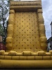 Inflatable Rockwall with real handholds