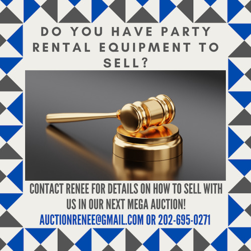 Do you have Party Rental Equipment to Sell??