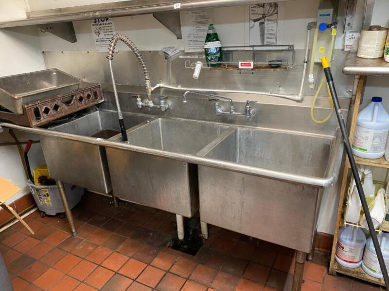 3 Compartment Sink