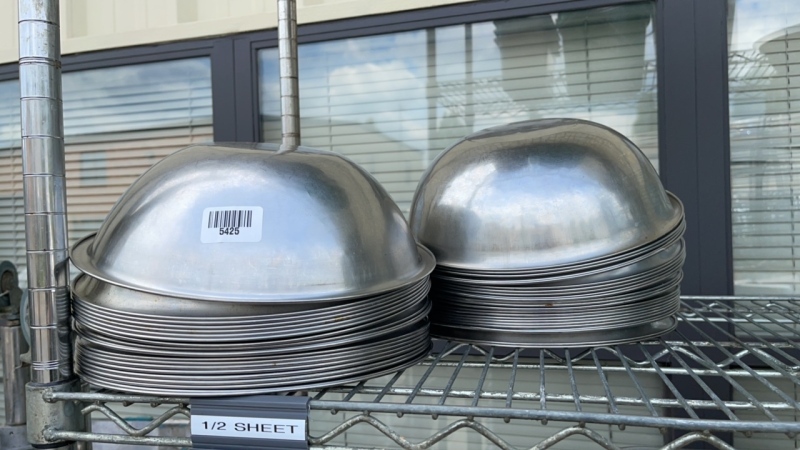 40 Stainless Steel Salad Bowls & 1 Straining Bowl