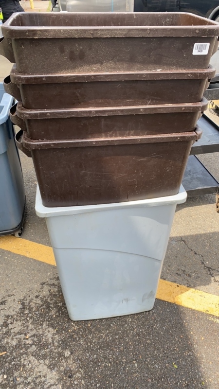 5 Trash Bins