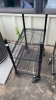 Mini Black Wire Shelving Unit on wheels - 2