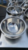 6 Decorative Stainless Steel Bowls - 6