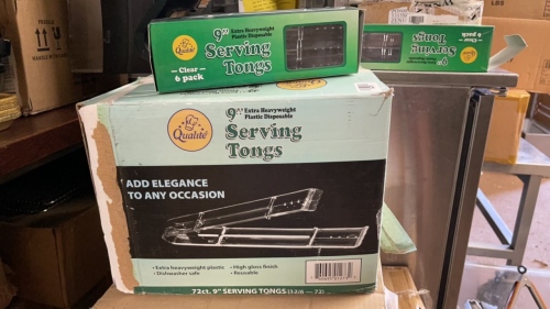 1 Box of 9â€? Serving Tongs